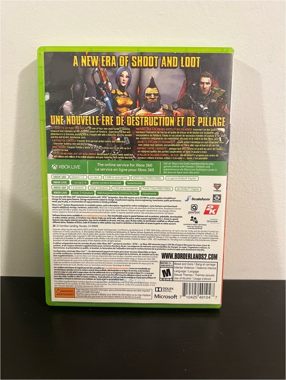 Borderlands 2 XBox 360 - Complete Tested - Picture 2 of 4